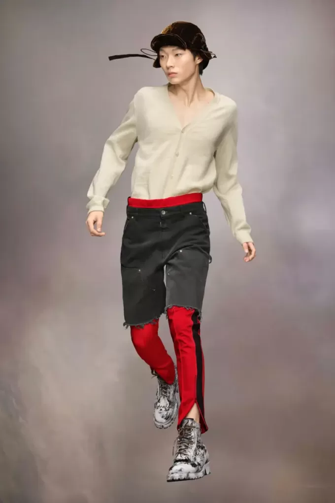 Pantaloni scurți din denim Maison Margiela Stud Pantaloni scurți din denim Maison Margiela Stud
