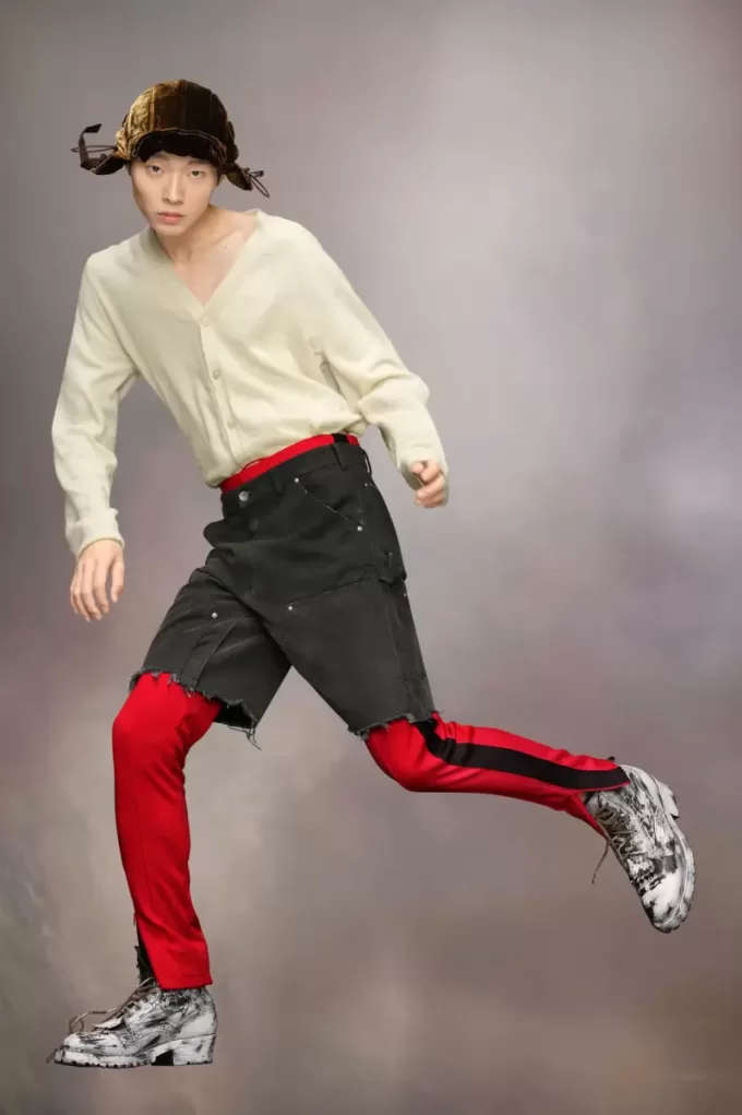 Pantaloni scurți din denim Maison Margiela Stud Pantaloni scurți din denim Maison Margiela Stud