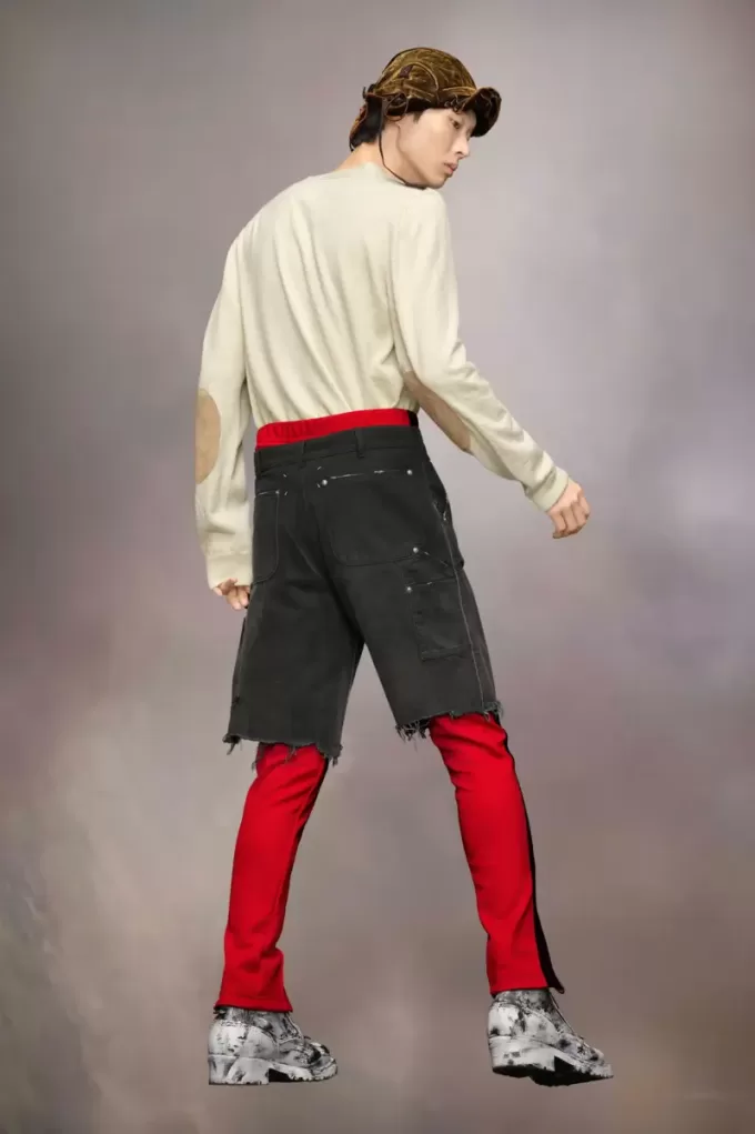 Pantaloni scurți din denim Maison Margiela Stud Pantaloni scurți din denim Maison Margiela Stud