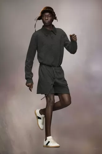 Pantaloni scurți din tricot de cașmir