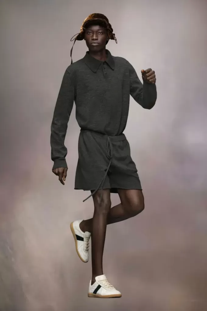 Pantaloni scurți din tricot de cașmir Pantaloni scurți din tricot de cașmir