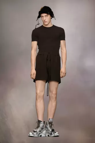 Pantaloni scurți din tricot de cașmir