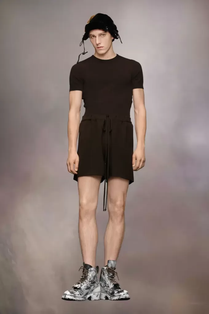 Pantaloni scurți din tricot de cașmir Pantaloni scurți din tricot de cașmir