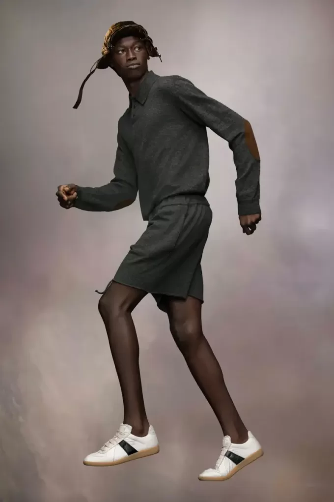 Pantaloni scurți din tricot de cașmir Pantaloni scurți din tricot de cașmir