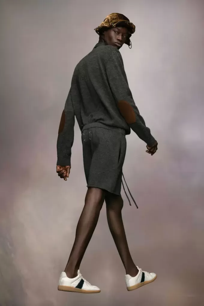 Pantaloni scurți din tricot de cașmir Pantaloni scurți din tricot de cașmir