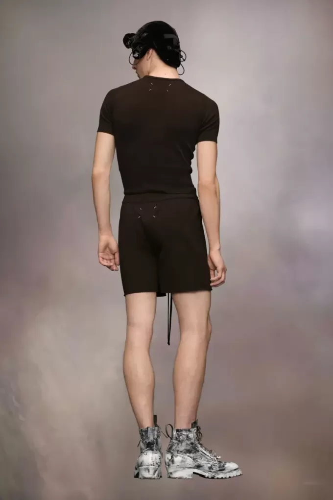 Pantaloni scurți din tricot de cașmir Pantaloni scurți din tricot de cașmir