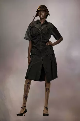 Rochie cămașă D茅cortiqu茅