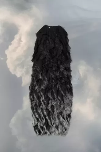 Rochie cu franjuri cu broderie