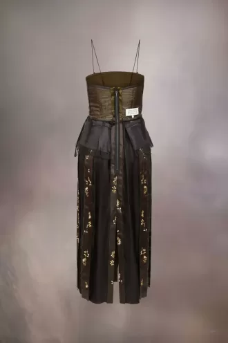 Rochie de mătase D茅cortiqu茅