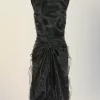 Rochie din organza adunata Rochie din organza adunata