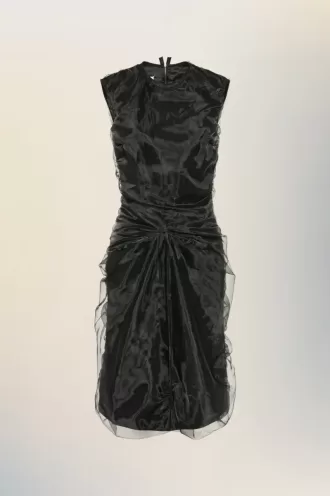 Rochie din organza adunata