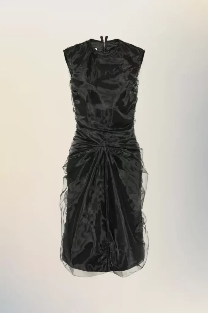 Rochie din organza adunata Rochie din organza adunata