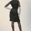 Rochie din organza adunata Rochie din organza adunata