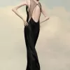 Rochie din satin ciocanat Maison Margiela Rochie din satin ciocanat Maison Margiela