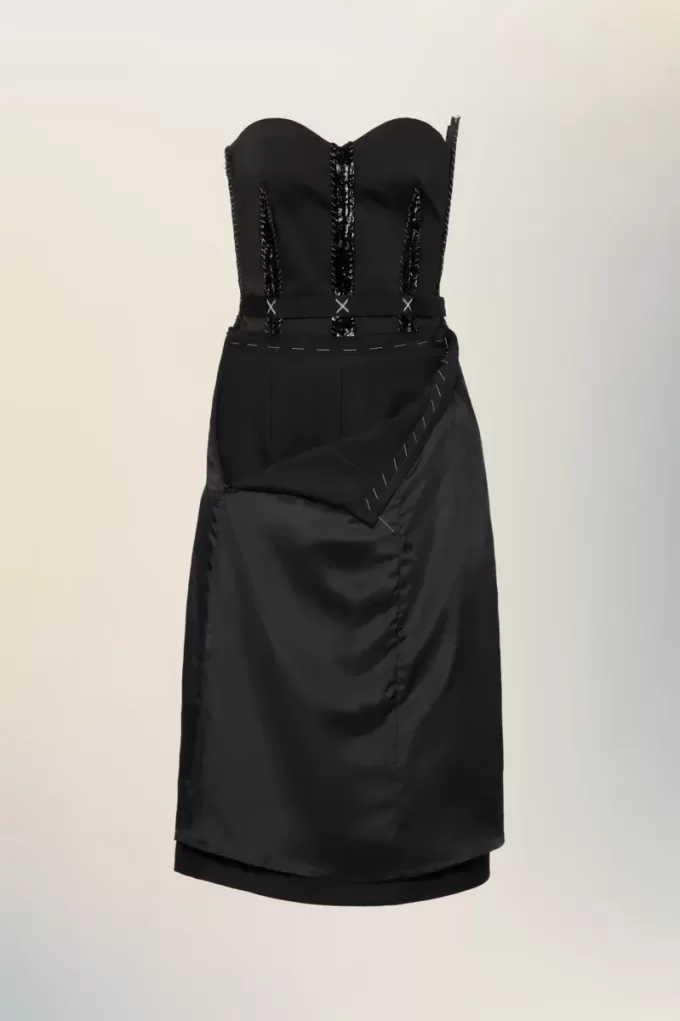 Rochie midi fără bretele Rochie midi fără bretele