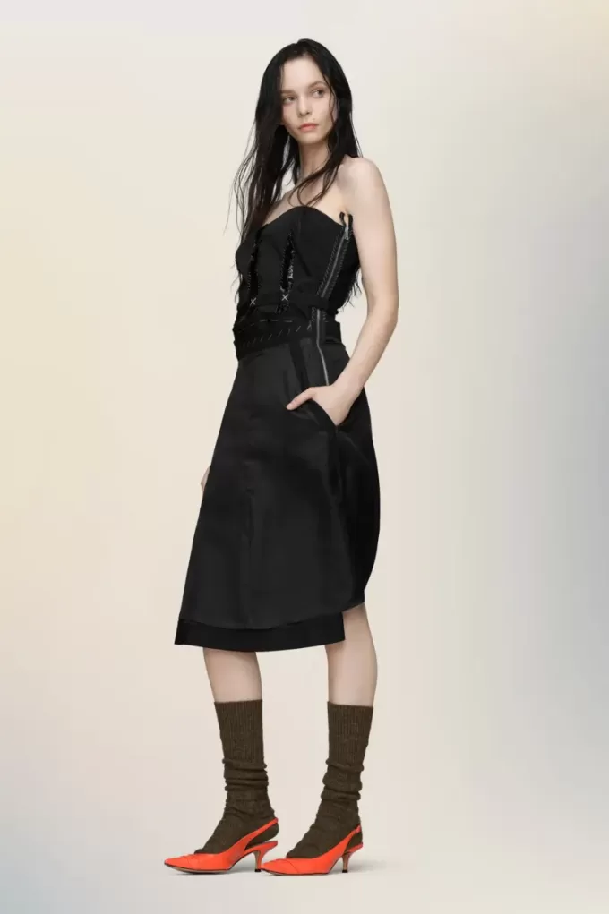 Rochie midi fără bretele Rochie midi fără bretele