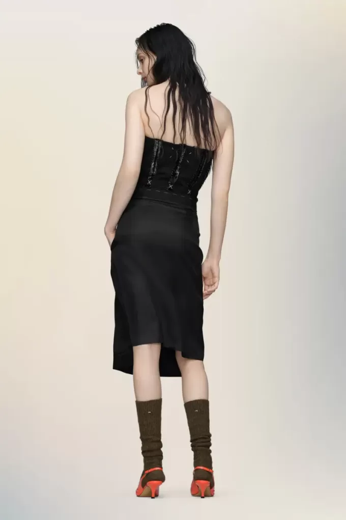 Rochie midi fără bretele Rochie midi fără bretele