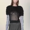 Top din tricot de mătase retrograd Top din tricot de mătase retrograd