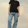 Tricou cu logo distorsionat