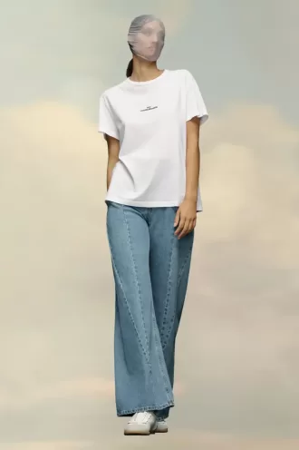 Tricou cu logo distorsionat