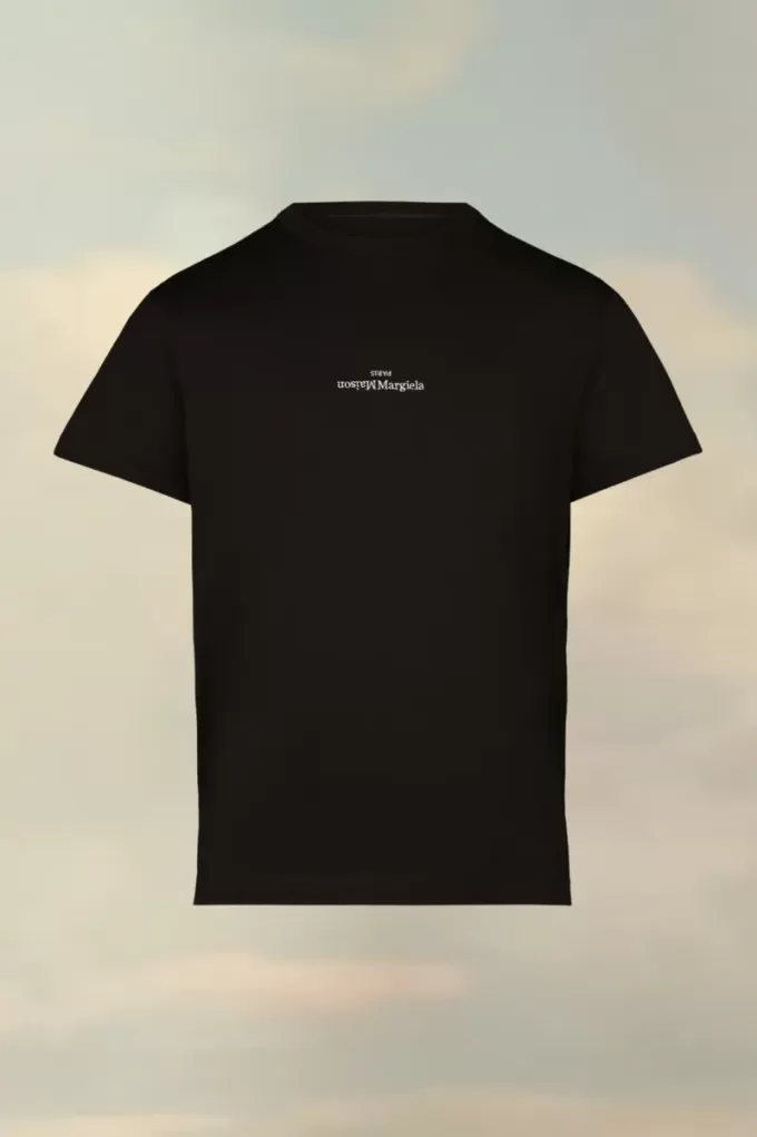 Tricou cu logo distorsionat