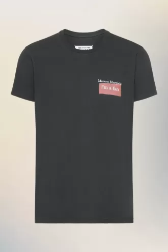 Tricou cu plasture cu logo Maison Margiela