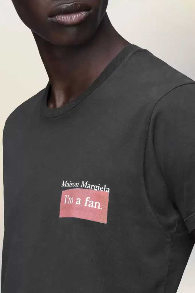 Tricou cu plasture cu logo Maison Margiela Tricou cu plasture cu logo Maison Margiela
