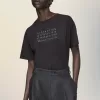 Tricou numeric din jerseu de bumbac Tricou numeric din jerseu de bumbac