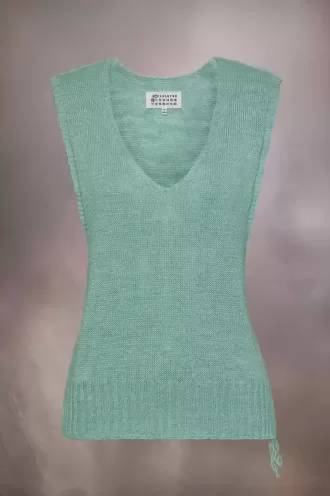 Vestă din tricot din cânepă pentru grădinărit